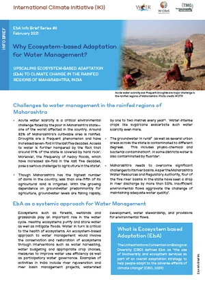 EbA Info Brief India #6: Why Ecosystem-based Adaptation for Water Management?