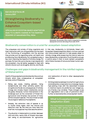 EbA Info Brief India #2: Strengthening Biodiversity to Enhance Ecosystem-based Adaptation