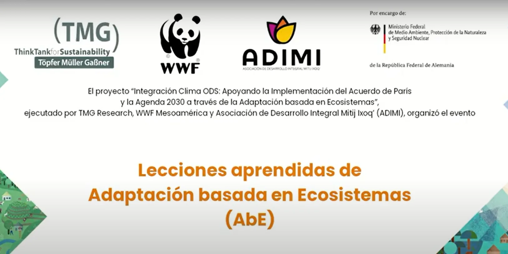 Learning lessons from ecosystem-based adaptation projects in Guatemala