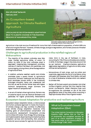 EbA Info Brief India #4: An Ecosystem-based approach to Climate Resilient Agriculture
